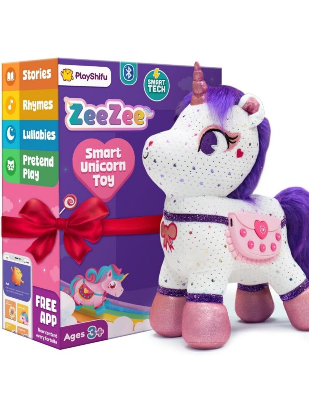 Interactive Unicorn Plush Toy for Kids - Singing, Storytelling, Bluetooth Gift